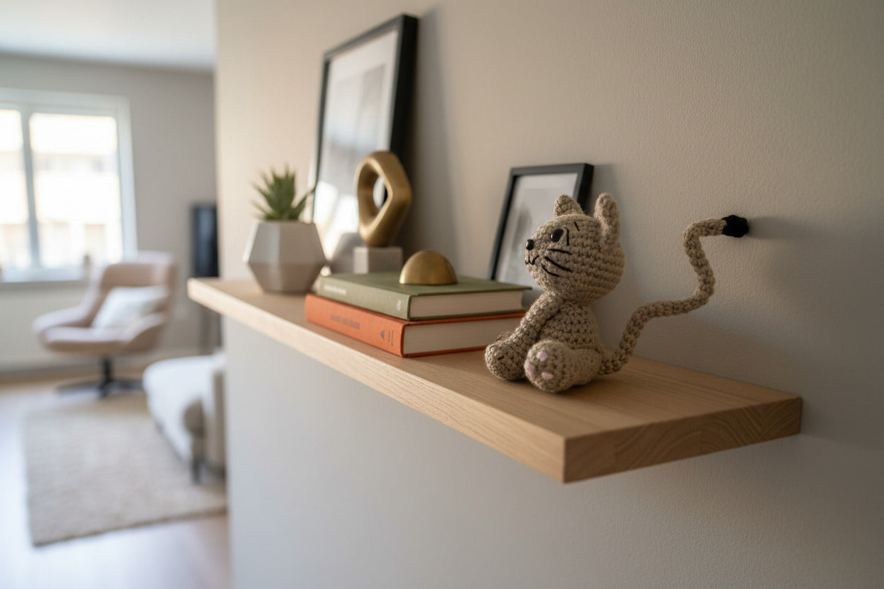 "Nöok" Petit Chat Malicieux - Décoration artisanale fait main