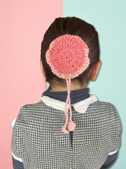 Couvre-Chignon 2 Roses clair