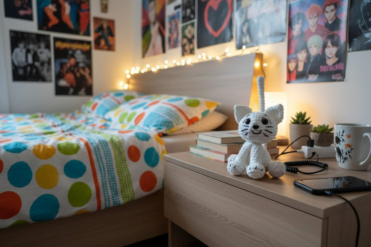 "Nöok" Petit Chat Malicieux - Décoration artisanale fait main