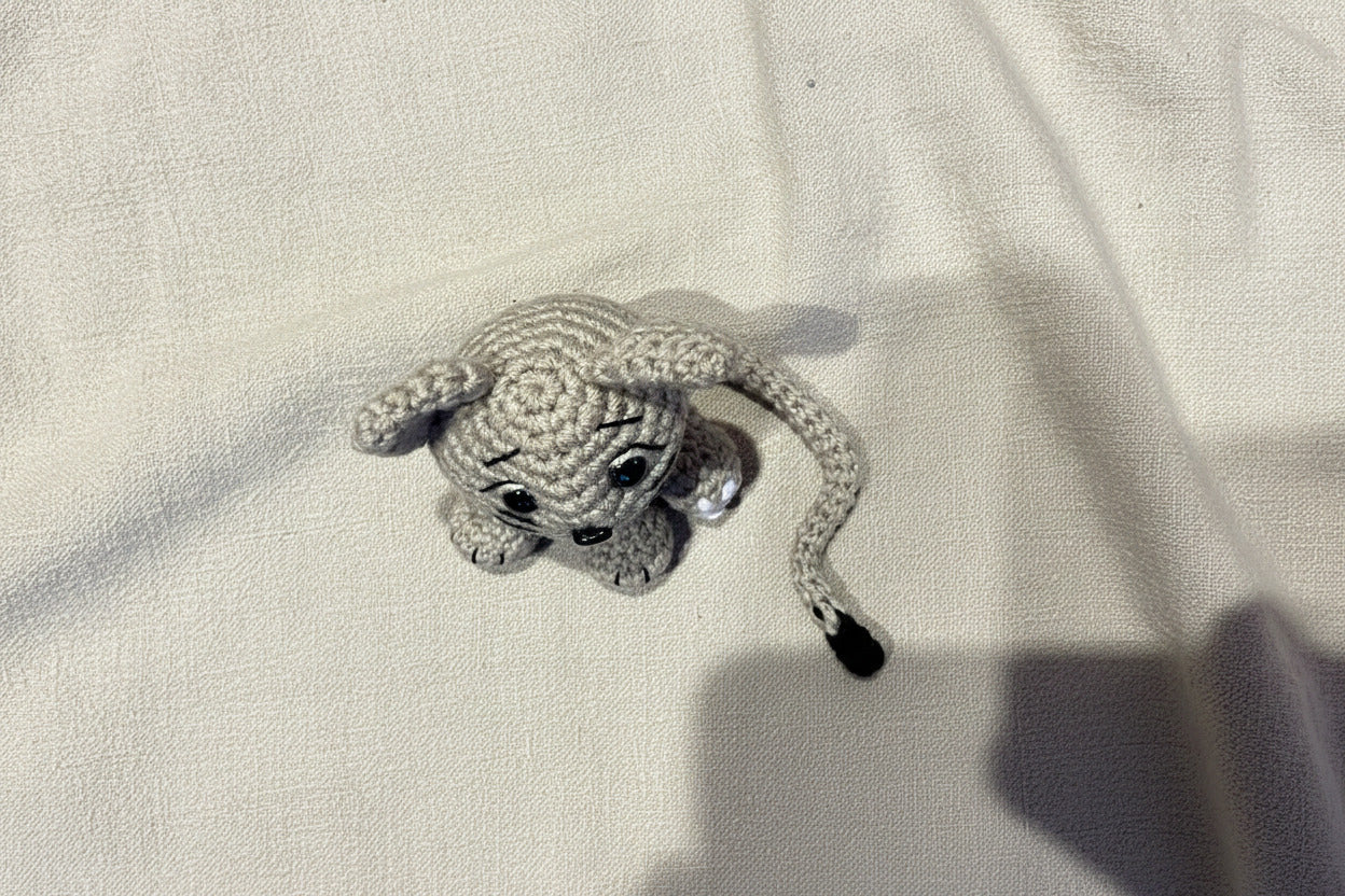 "Nöok" Petit Chat Malicieux - Décoration artisanale fait main