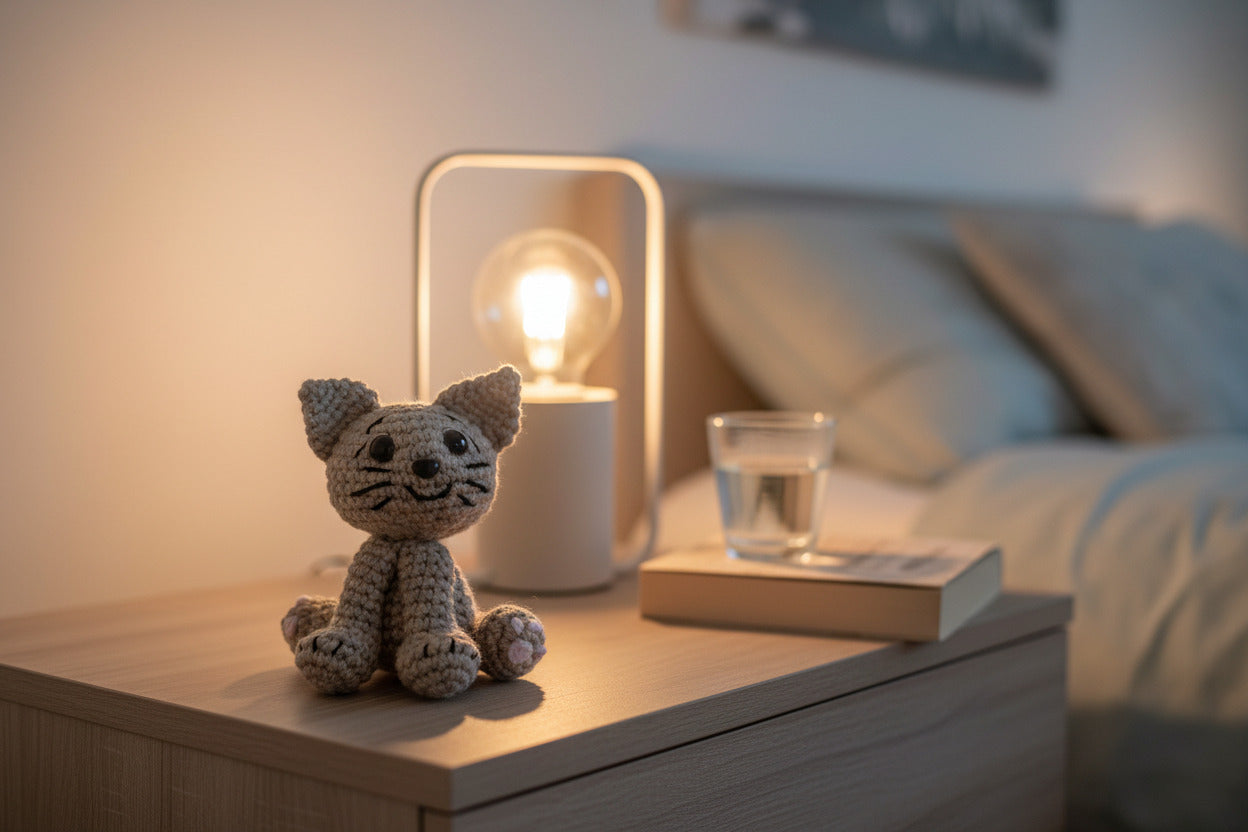 "Nöok" Petit Chat Malicieux - Décoration artisanale fait main