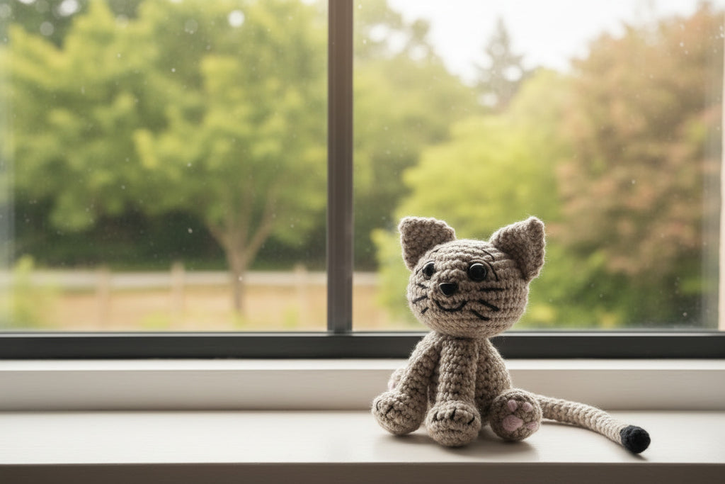 "Nöok" Petit Chat Malicieux - Décoration artisanale fait main