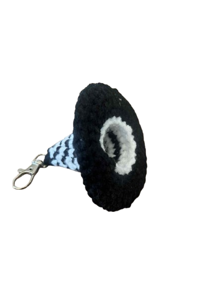 Chapeau de sorcière noir et blanc