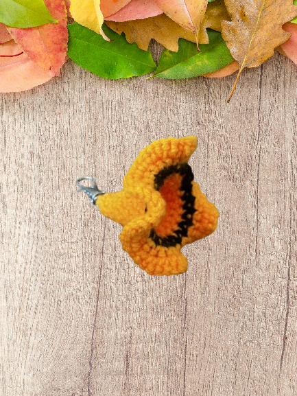 Chapeau de sorcière orange et noir